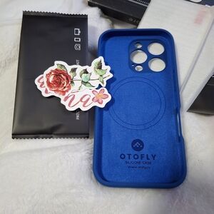 Otofly Blue Silicone Phone Case 16 Pro